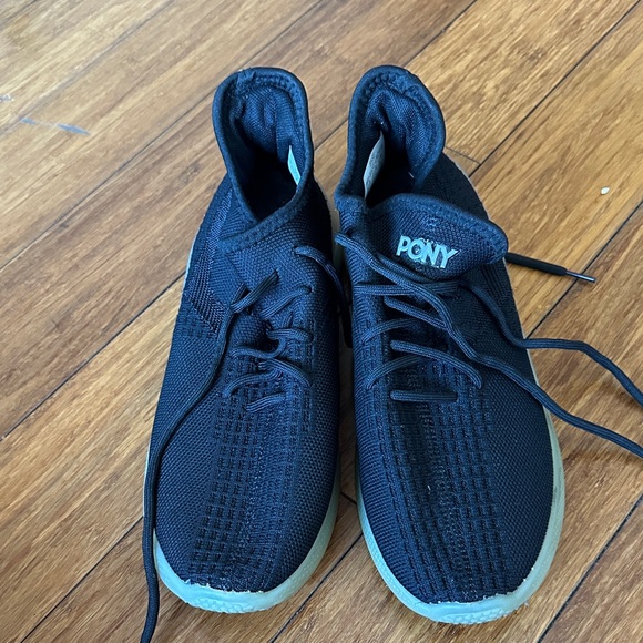 Pony Black  Sneakers with White Soles - Picture 2 of 4